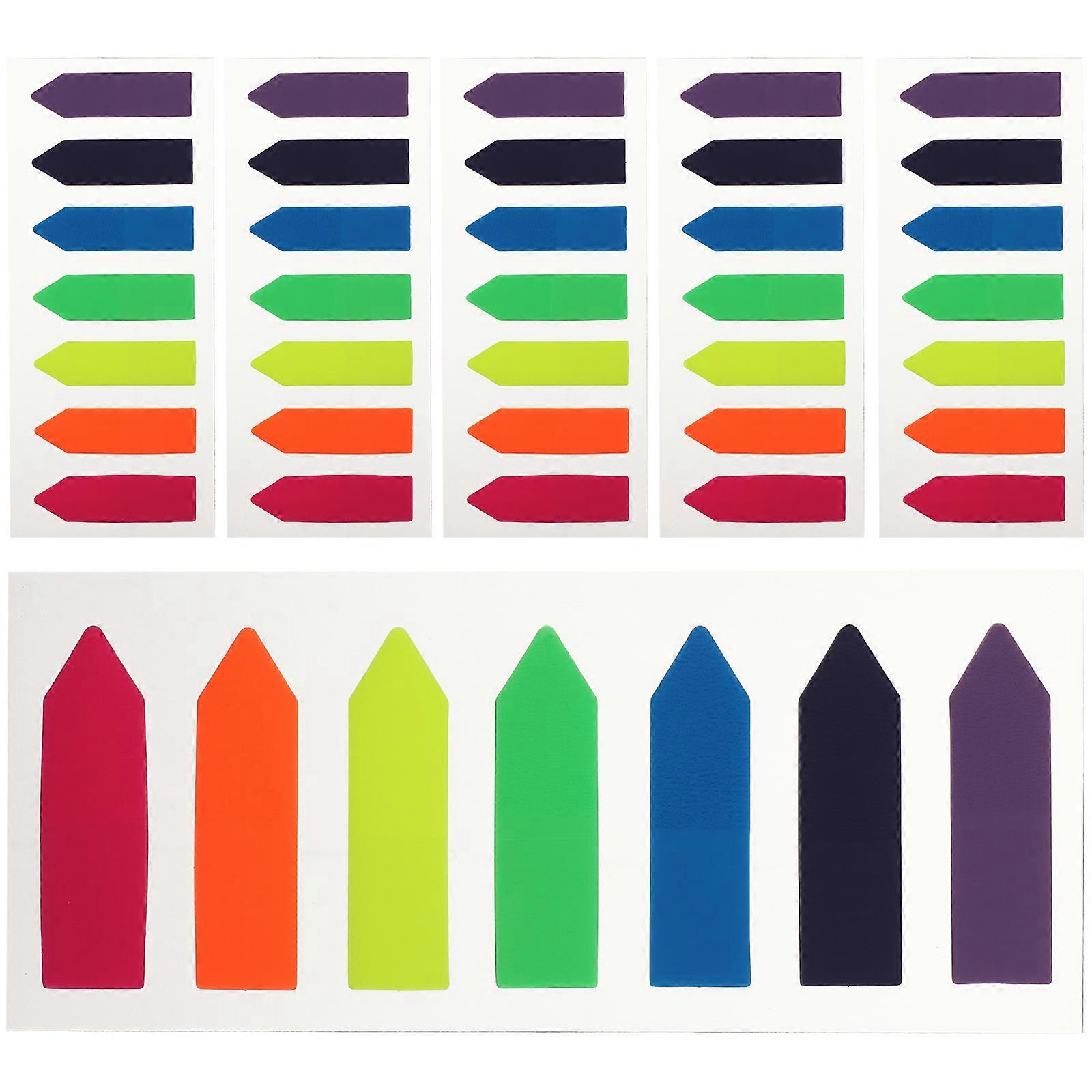 Book Tabs Sticky Page Tags for Reading Marking with 5Pcs 6 Books Pack