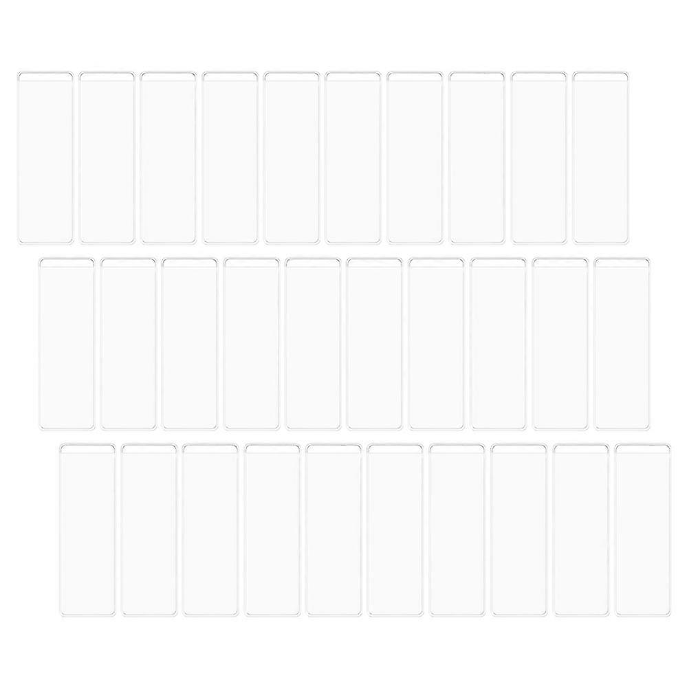 Adhesive Pocket Index Card Holder for Labeling 160Sets White PVC Material