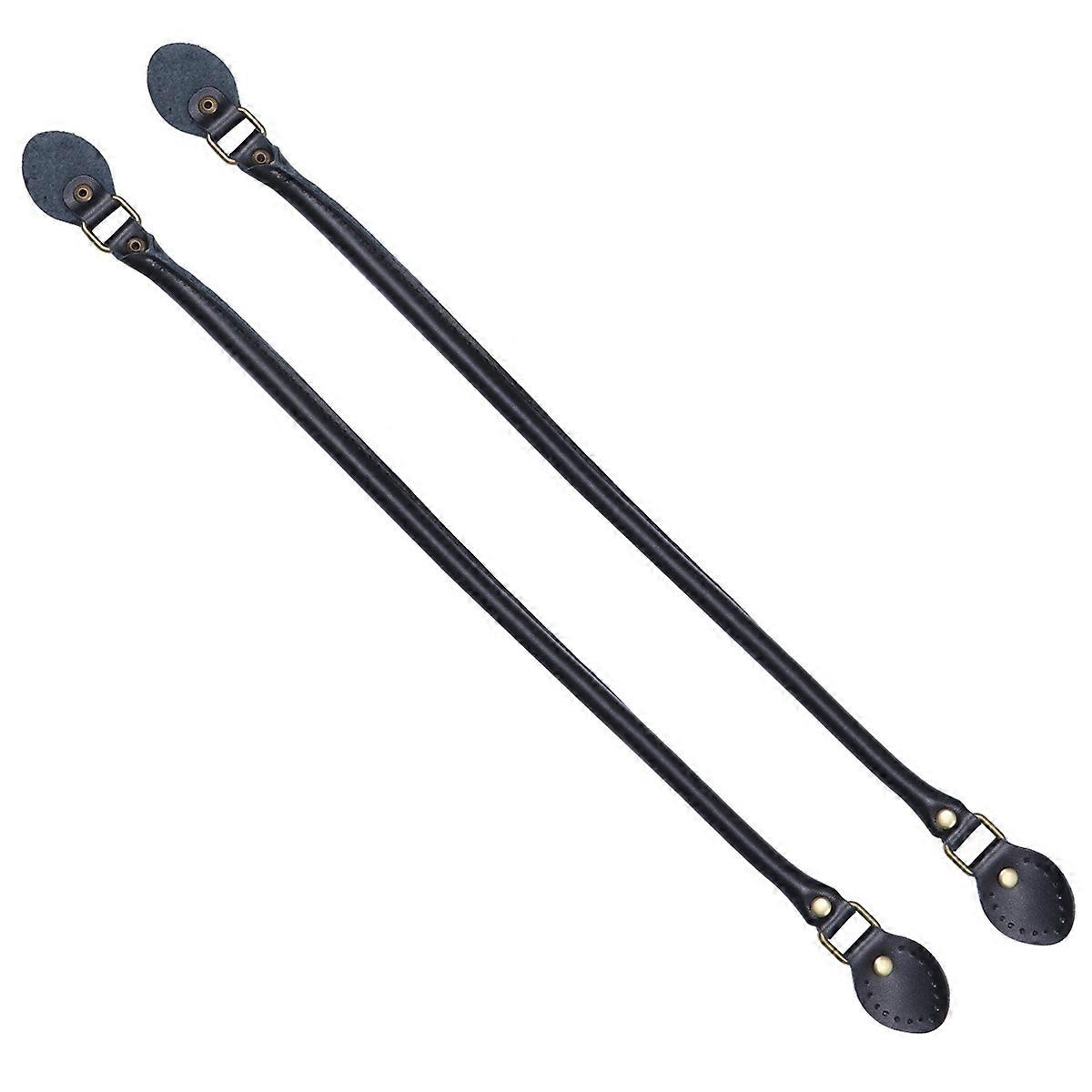 Sewing Handbag Strap for Replacement Handles 1Pair Black