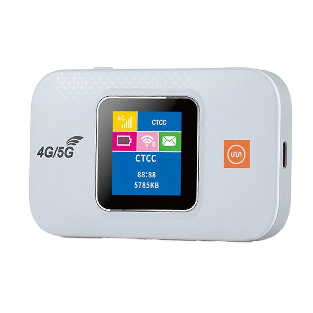 E5577 4G LTE Mobile WiFi Router - Wireless Internet Hotspot, 3000mAh Battery, LCD Display, High-Spee