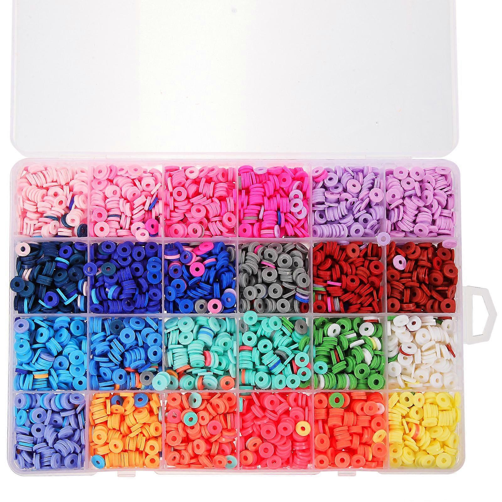 PVC Clay Beads Polymer Clay Beads for Decoration 2 Boxes Assorted