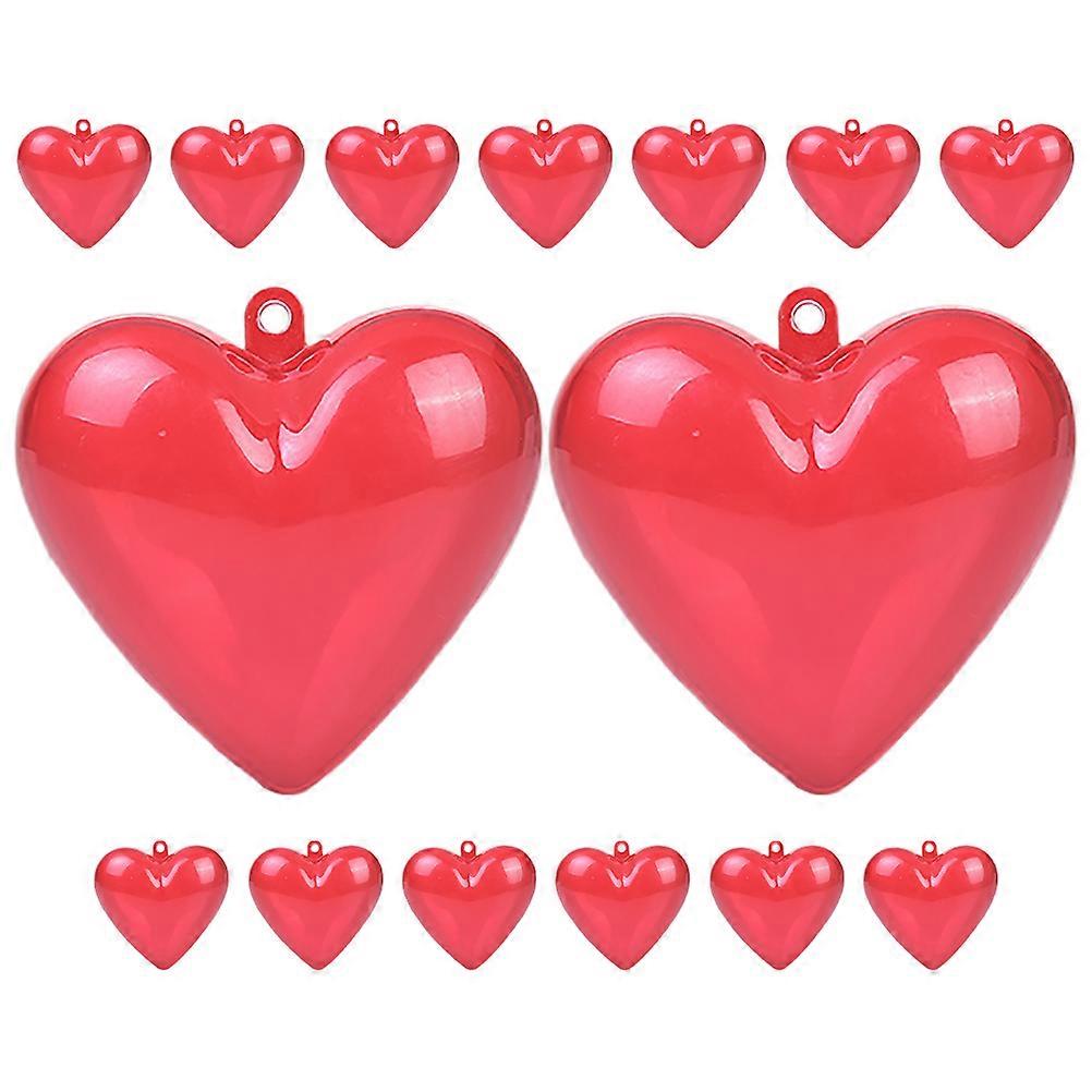 Heart Shaped Candy Boxes 45 Pcs Clear Plastic Presents For Valentine's Day And Gift Giving 6.30X5.80X3.80CM Storage