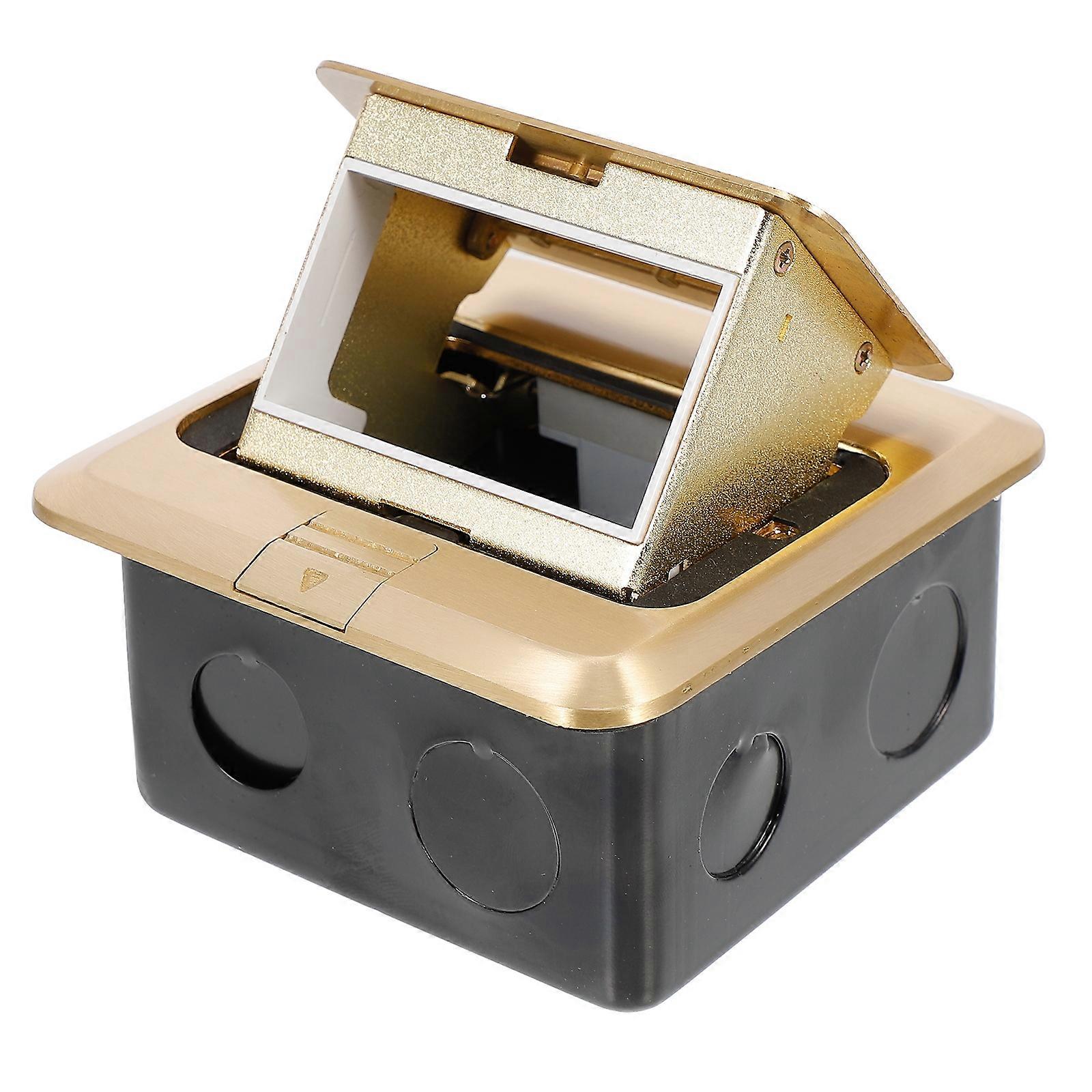 Floor Outlet Socket Pop-Up Electrical Outlet Ideal for Computer Room Setup Made with Durable Material 1 Set