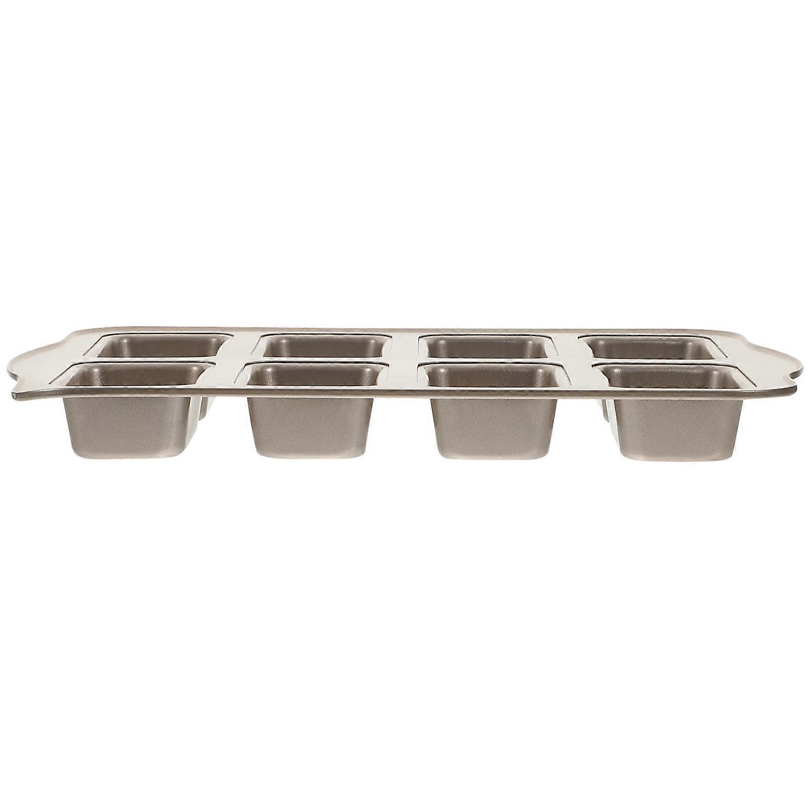Mini Loaf Tins Carbon Steel Baking Pan Rectangular Shape Non-Stick Heat Evenly for Breakfast 1Pack