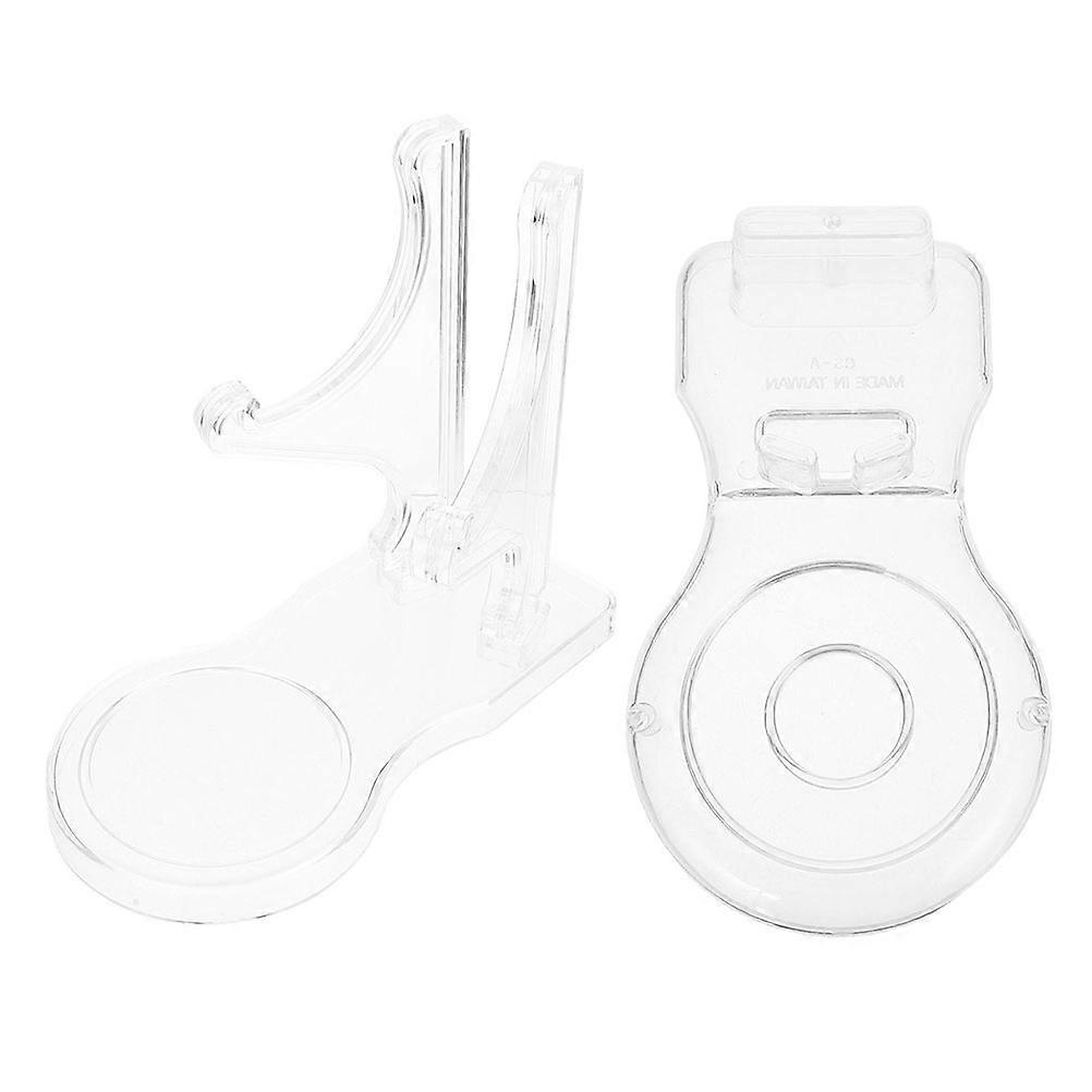 Plate Holder Display Stand Acrylic for Display 6Pcs Transparent Easels