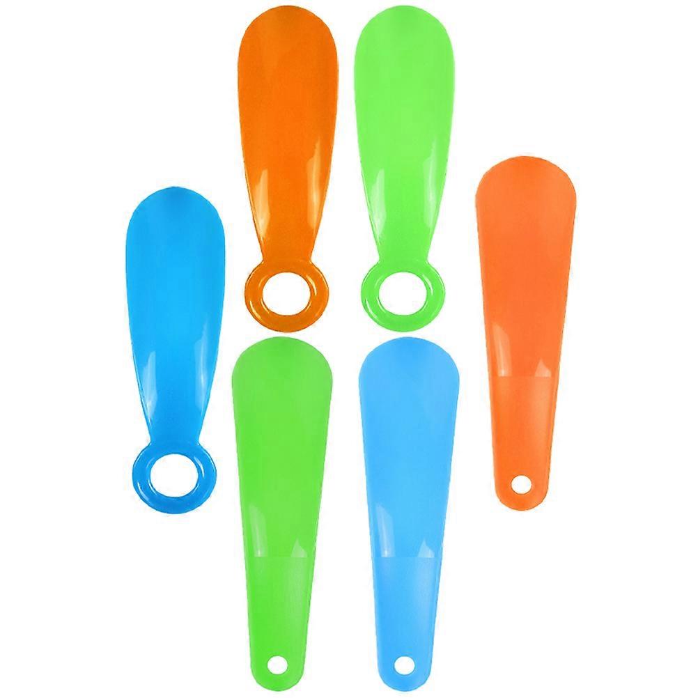Plastic Portable Travel Shoehorn Smooth Edges Home 6Pack