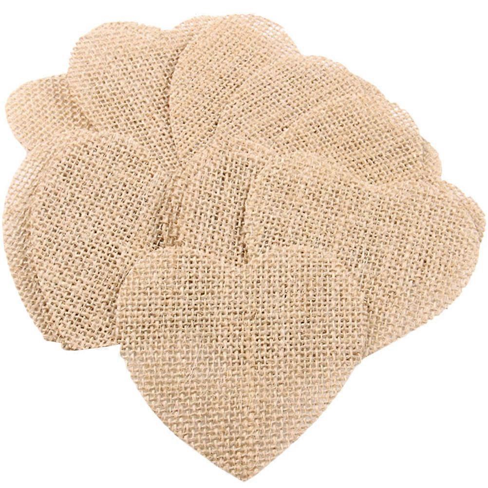 Hanging Burlap Cutouts for Christmas Tree Ornaments 100Pcs