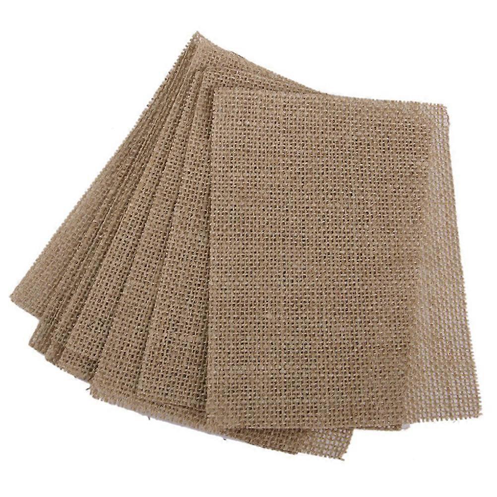 Dining Mat Burlap for Kitchen Table Protection 20Pcs Coffee