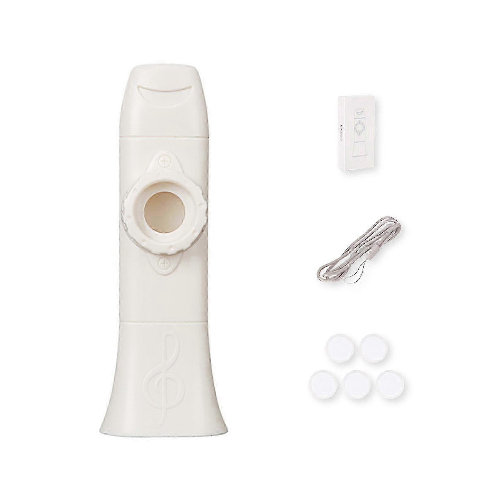 Colorful Plastic Kazoo For Children and Adults Includes 5 Spare Membranes Suitable For Team Building and Entertainment grey