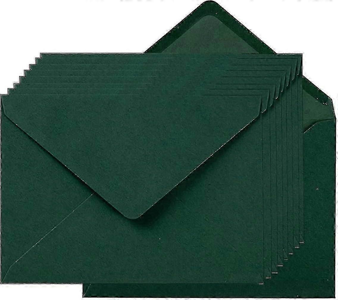 100 stykker A7 Selvforseglingskonvolutter Fargerike 5x7 konvolutter for gratulasjonskort, bursdag, bryllup, g