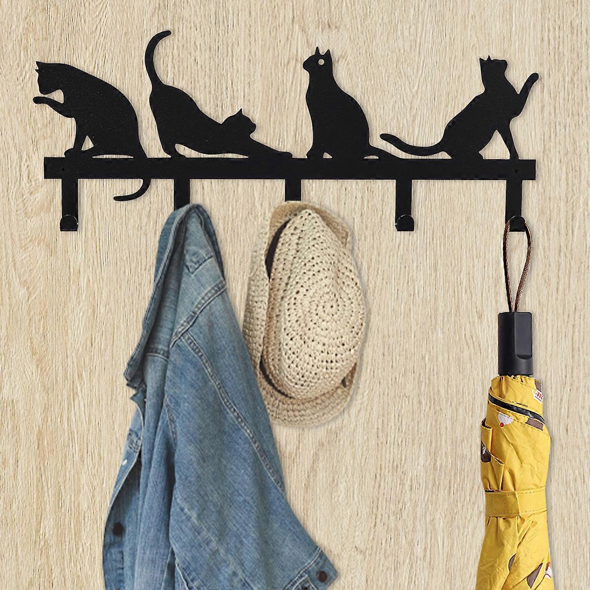 1PC Cats Metal Hook Storage Hanger Holder for Keys Towels Clothes Hats