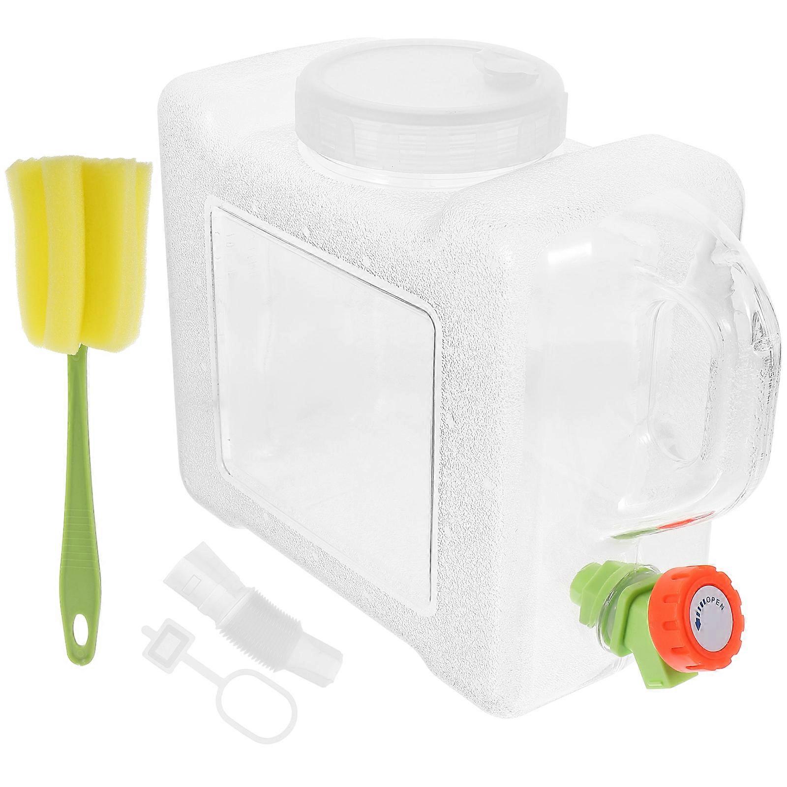 Portable Water Storage Container With Faucet For Outdoor Activities 29X24X13CM Square Design 1 Set