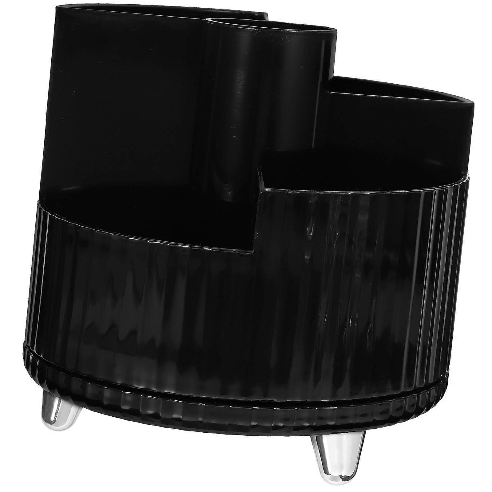 Rotating Makeup Organizer Pen Container Cylindrical Shape Simple Style 14.70X14.70X14.30CM Easy Access For Students 1Pack