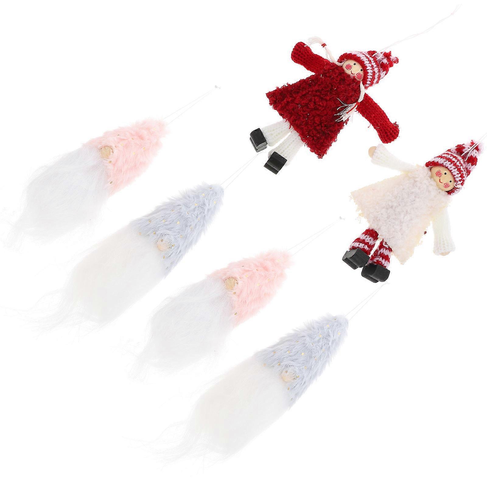 Adorable Dwarf Doll 12 Pcs Decorative Pendant Christmas Tree Decoration Unique 10.5X9CM