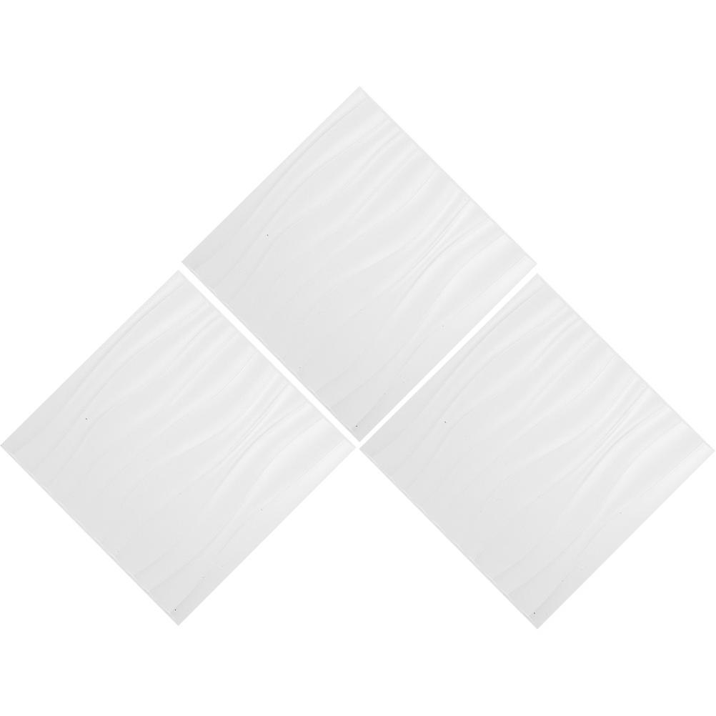 15Pcs PVC 3D Wall Panels for Interior Wall Decor White Decorative Panels