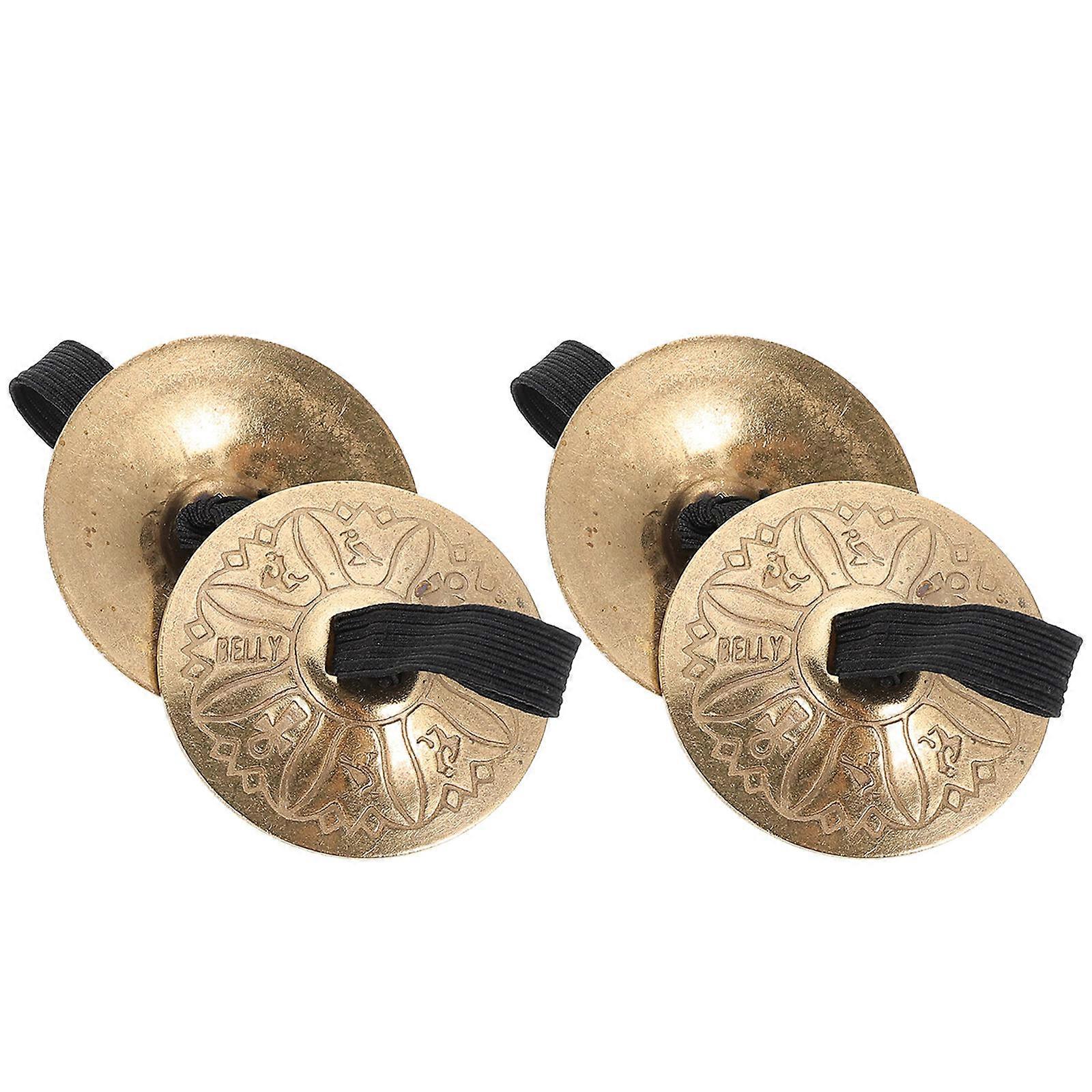 Children Percussion Instrument Belly Dancing Cymbals for Performance 8Pairs