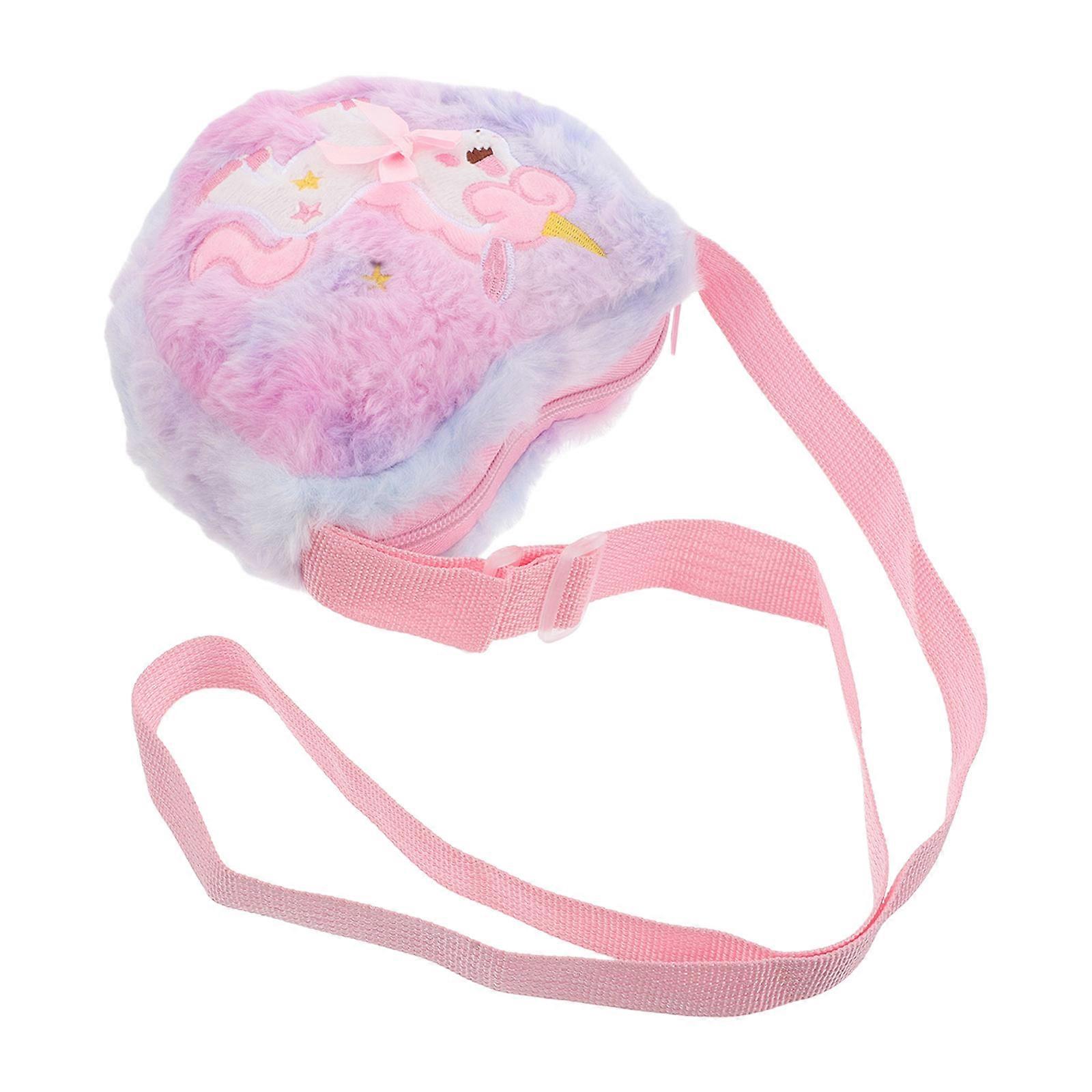 Unicorn Crossbody Bag For Toddlers And Kids Everyday Use Cotton Polyester Blend Carrying Essentials 1Set