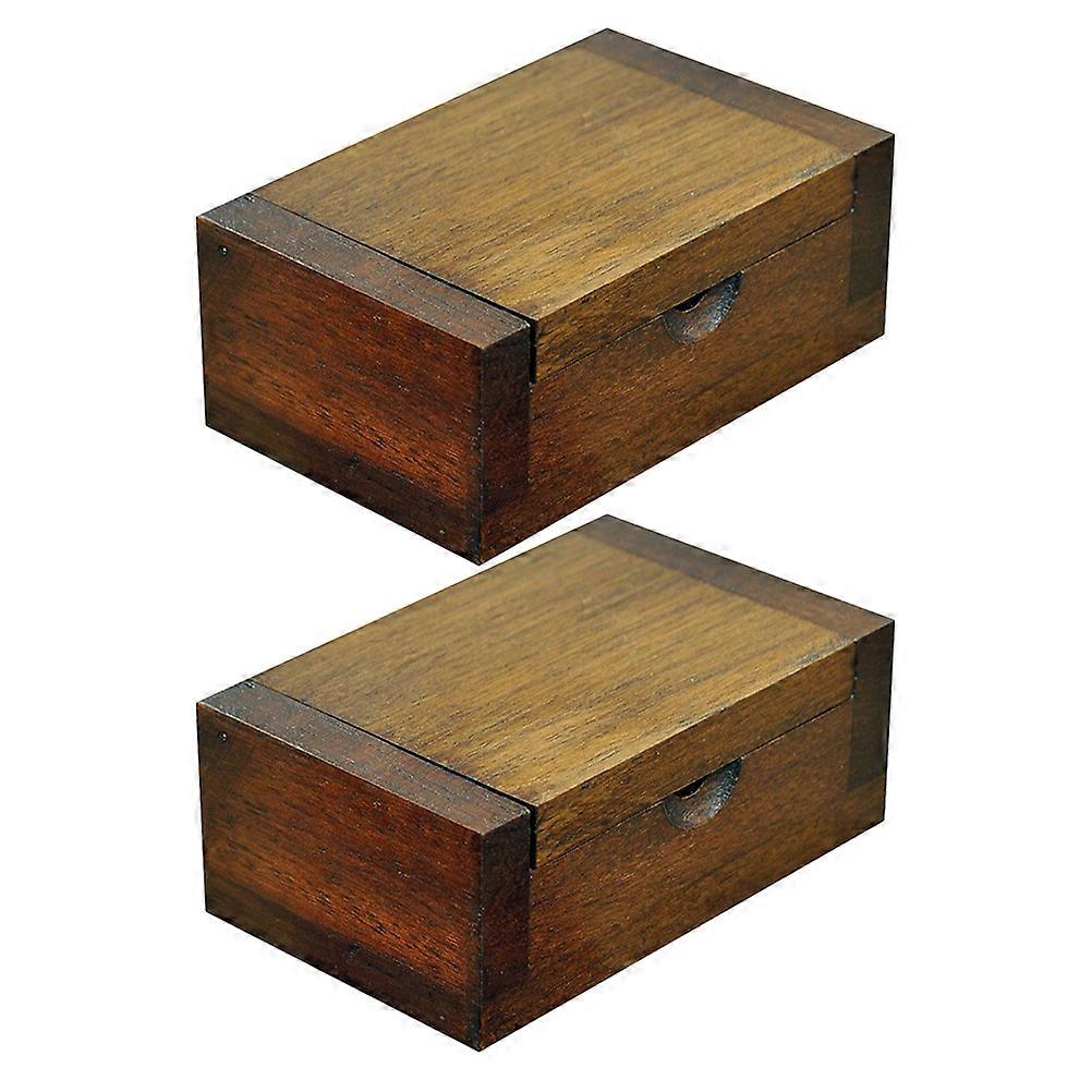Porte-cure-dents en bois pour le rangement des cure-dents, 10 pièces, étui portable