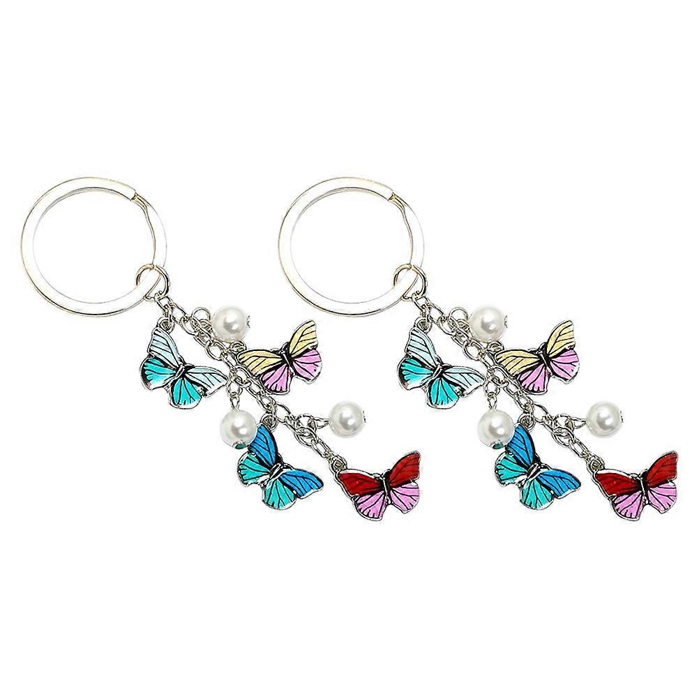 Alloy Key Chain Delicate Key Ornament for 6Pcs Hanging Decoration