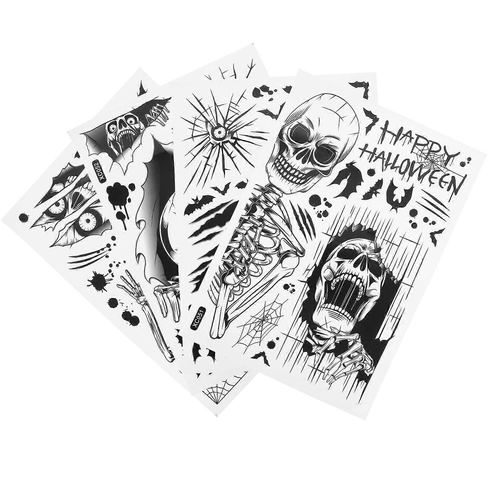 Halloween Decorative Window Sticker Creative Use 16 Sheets Pack