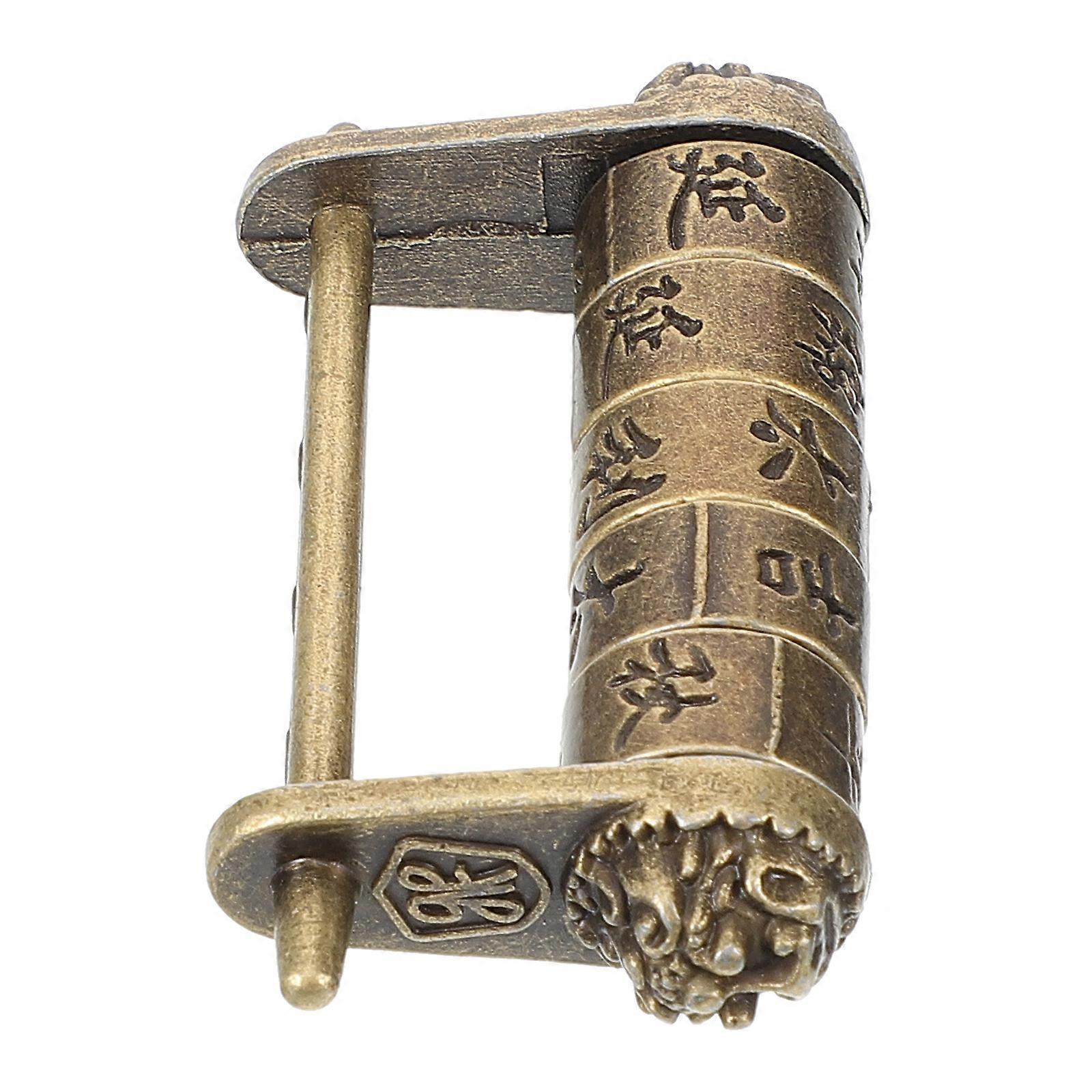Chinese Characters Combination Padlock for Travel Use 3Pcs Zinc Alloy Lock