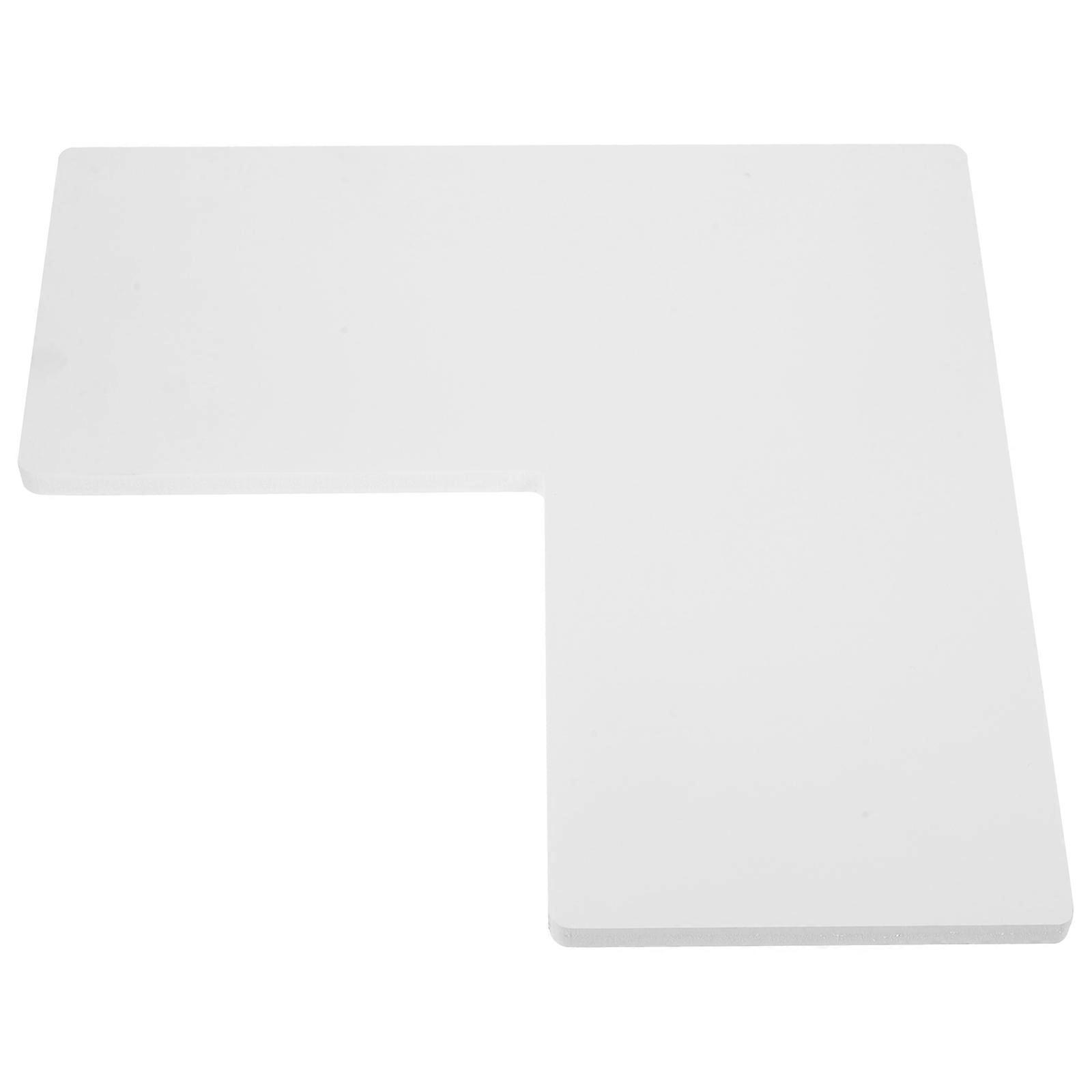 Corner Wall Shelf PVC Black for Bathroom Use 2Sets Perforation-Free Design