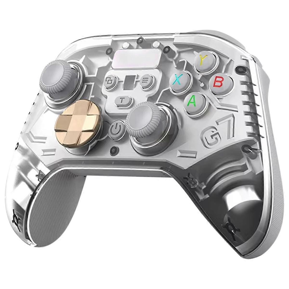 -G7 Wireless Game Controller with Hall Joystick Six- Body Vibration for PC Switch IOS Android B