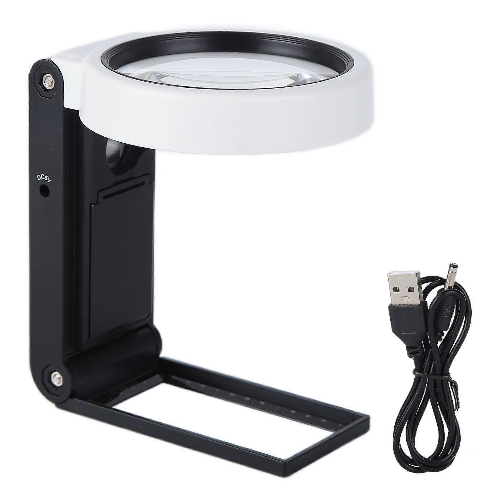 TH7018A Multifunctional Magnifier with LED Light Handheld Foldable Magnifying Glass for Home