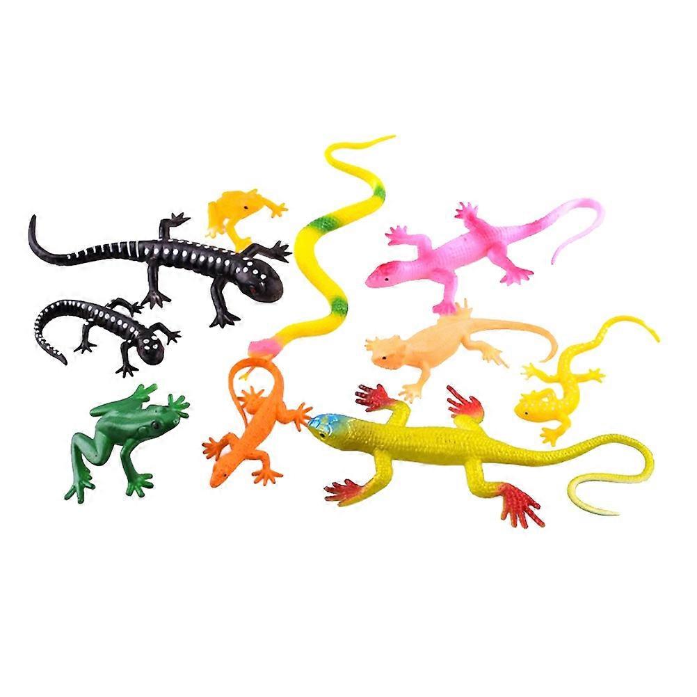Simulation Tropical Model Toys for Playing 10Pcs Lizards Snake Figures Set