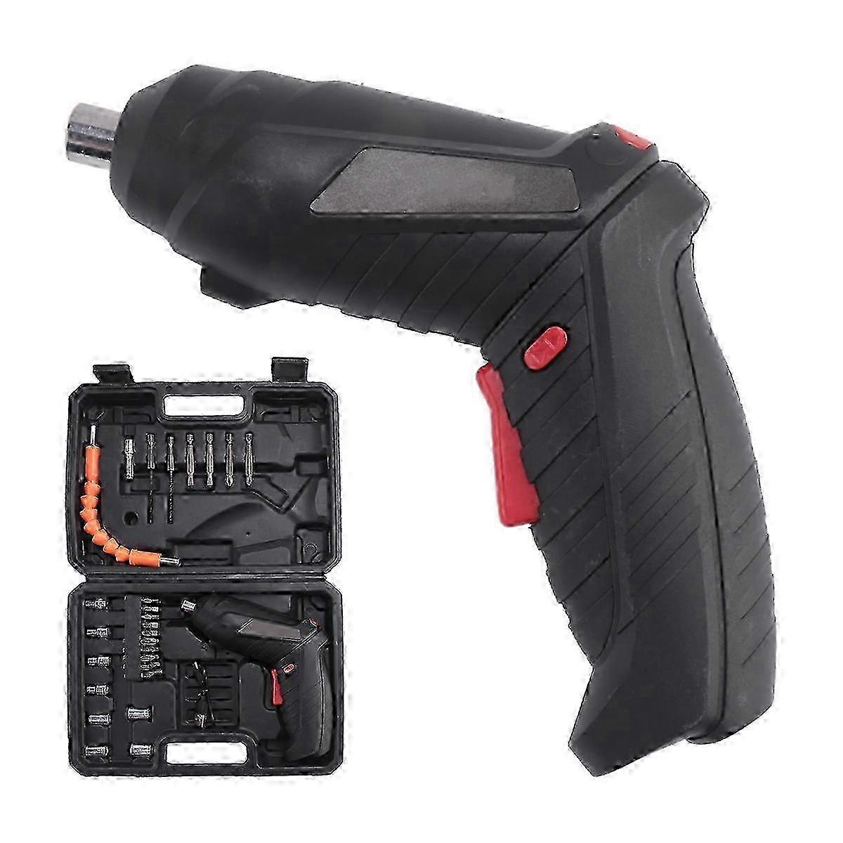 Rechargeable Mini Electric Screwdriver with 90°-180° Rotating Handle, LED Light, Wireless, EU Standard