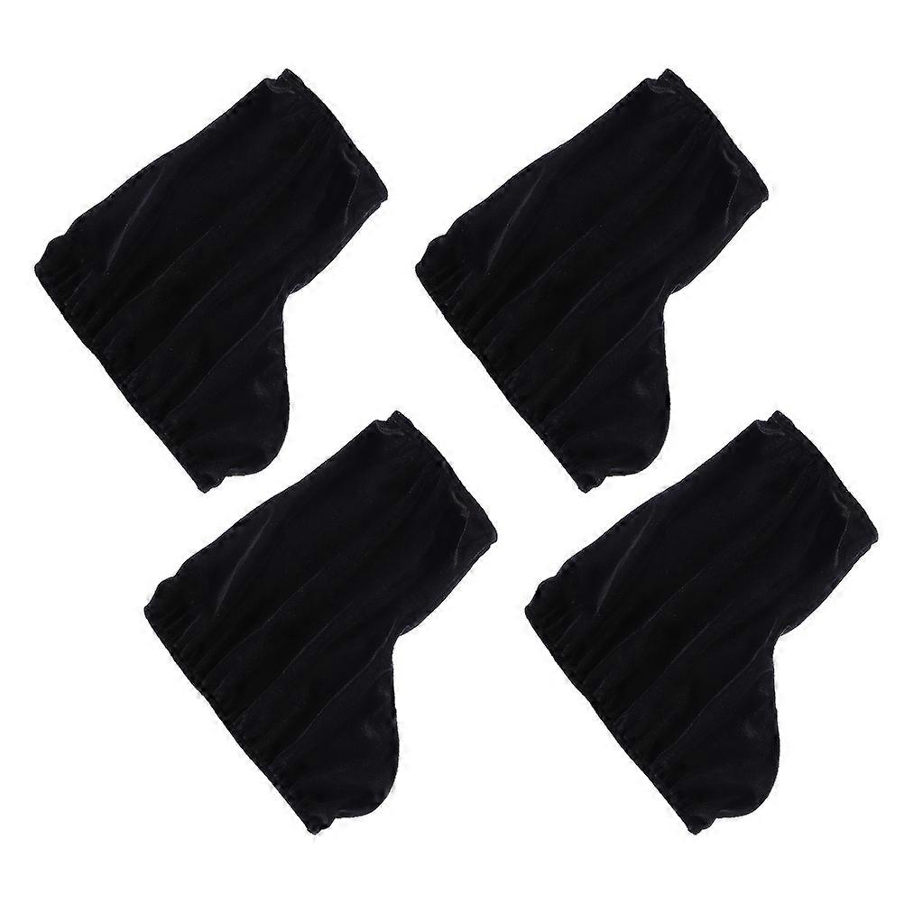 Protective Ice Skate Boot Covers for Use 2Pair Black Velvet Kids