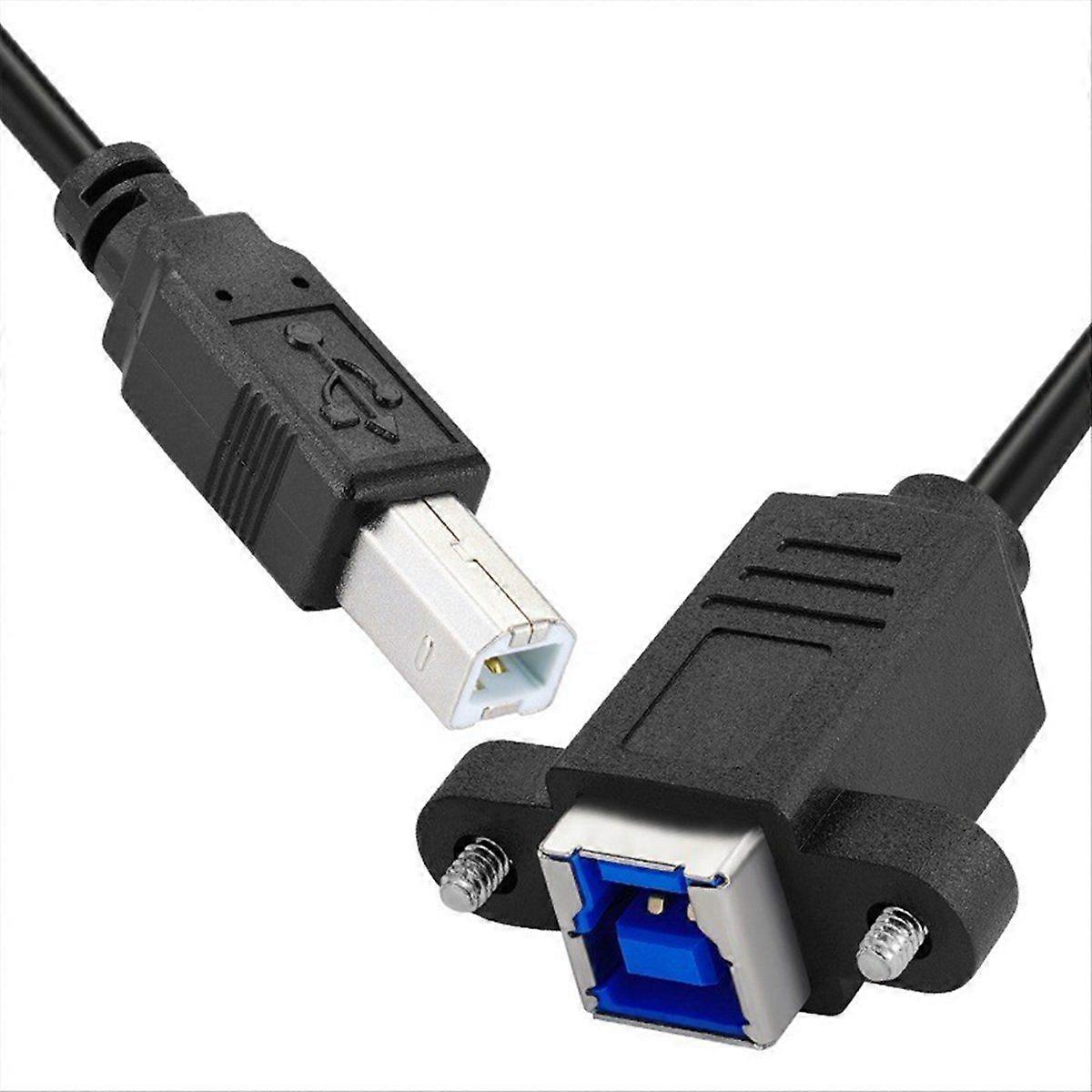 USB 3.0 Type-B Female to USB2.0 Type-B Male Cable Extension 5Gbps for Disk SSD Camera Data 30cm