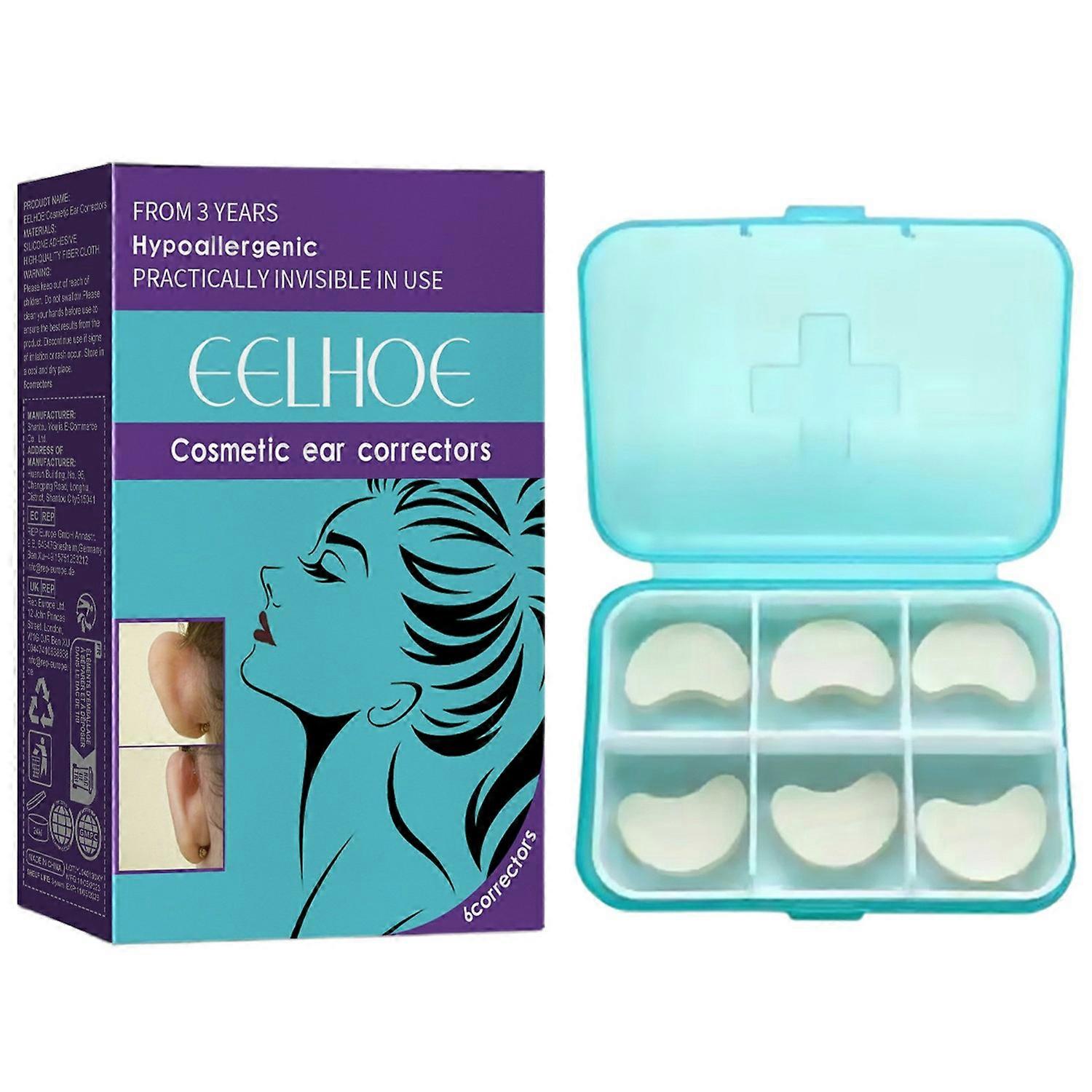 EELHOE 6Pcs Ohr Korrektor Aufkleber Ohrstütze Klebstoffe Hervorstehende Ohr Shaping Patches, EEA08-A150-