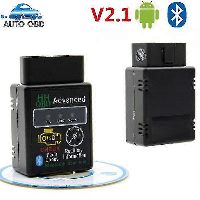 Hhobd Advanced Elm327 Bluetooth Obd2 V2.1 Check Fault Code Erase Trouble Hh Obd V2.1 Code Scanner For Car Diagnostic Free Ship