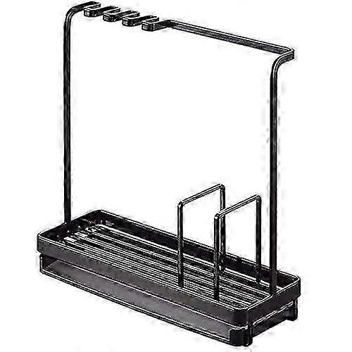 Sponge holder for kitchen sink, sponge holder with plastic drain pan 26s