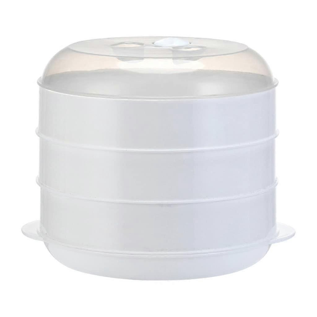 Versatile Microwave Steamer for Cooking, L 3 Tier 25-26s