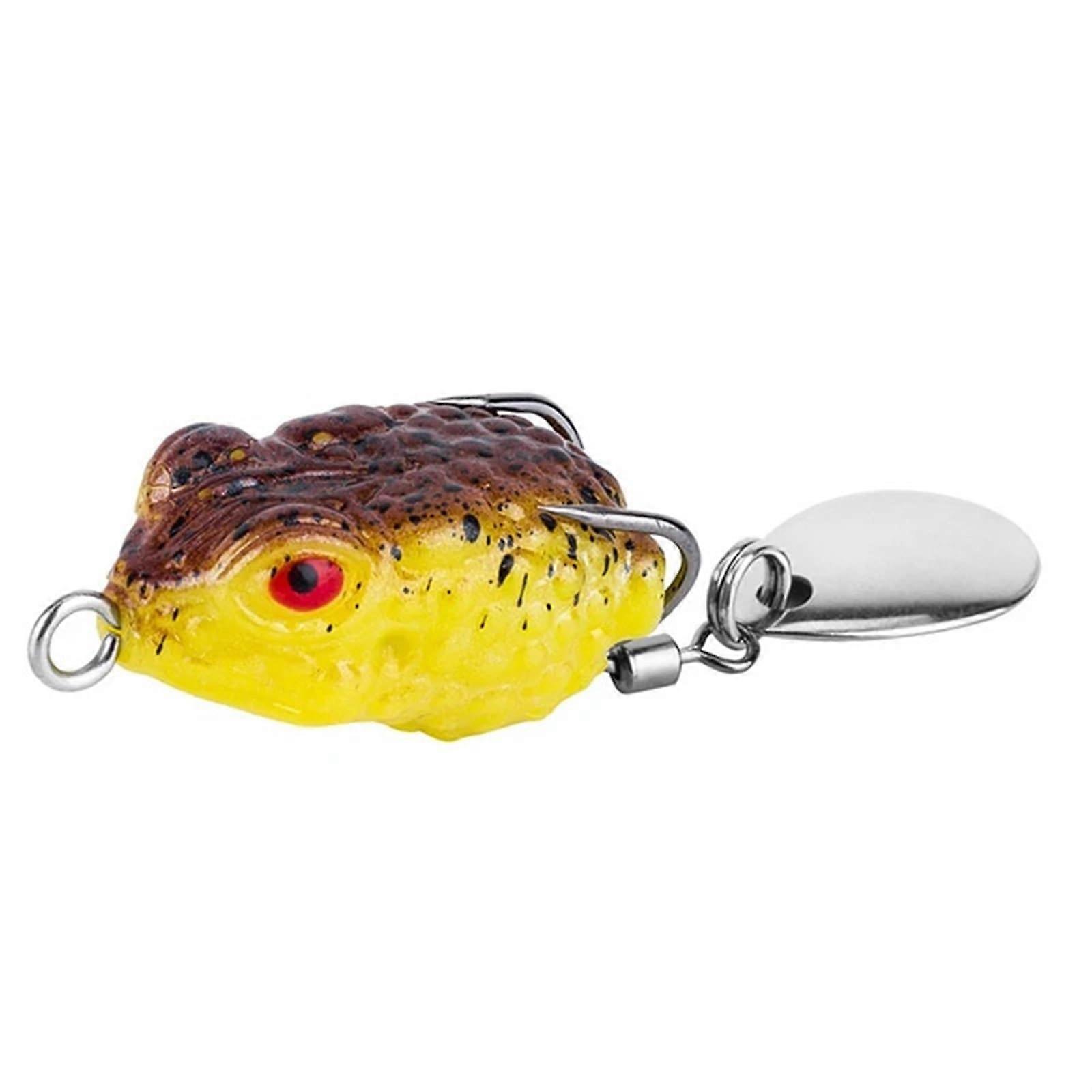 Frog Lure Luya Outdoor LongRange Mini Frog 2.5 cm 3 g Black Double Hook Noise Sequins