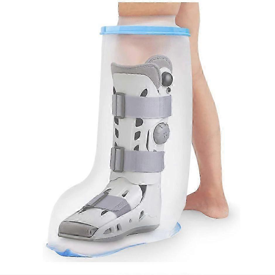 Waterproof Extra Wide Leg Cast Cover compatible with Shower with Non-Slip Bottom