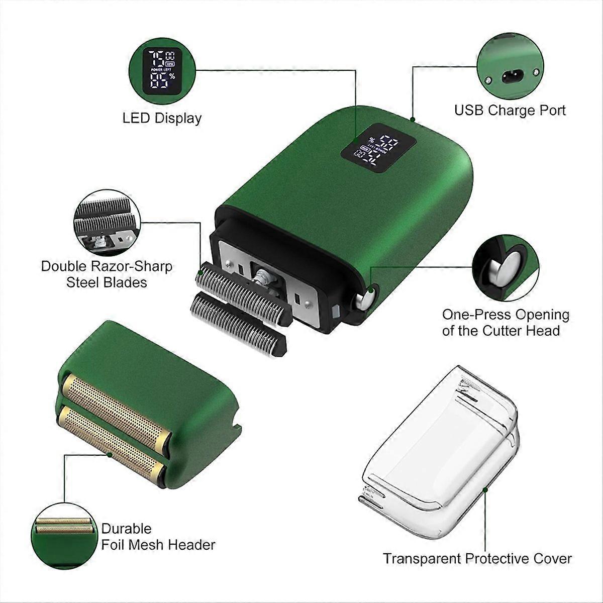 Foil Shaver,Shaver for Men with Ultra-Thin Foil Meshes,Black