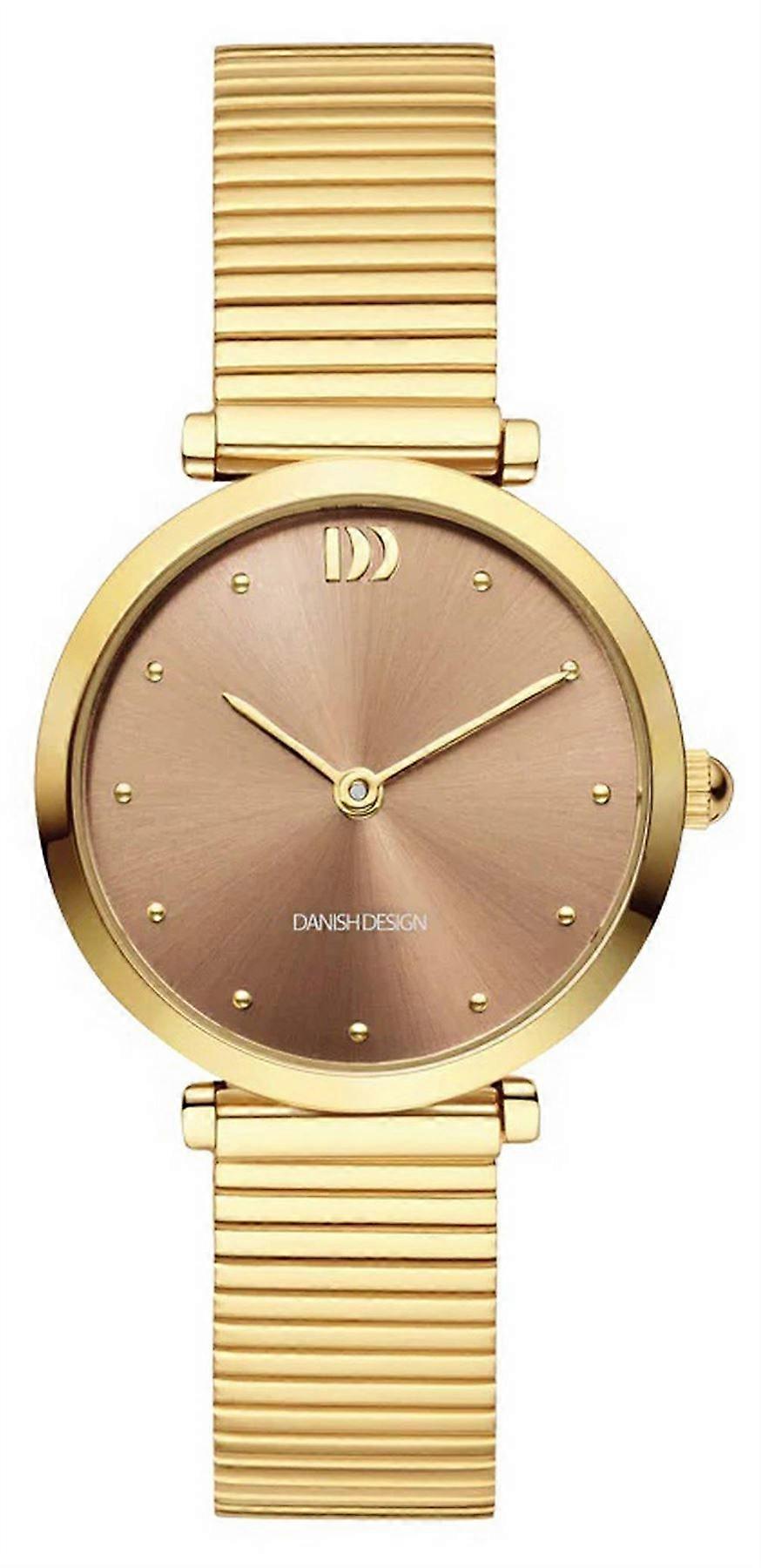 Danish Design Ava Watch - Gold/Hazel Brown
