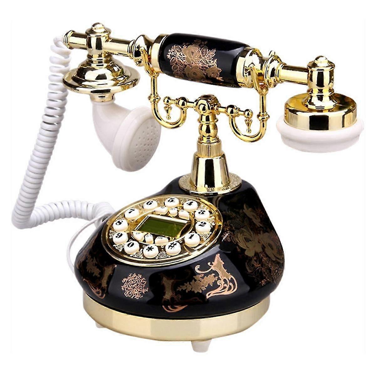 هاتف حبالي هاتف ريترو للمنزل / المكتب / الفندق ، الصين الهواتف الخزفية العتيقة الأزياء القديمة دي