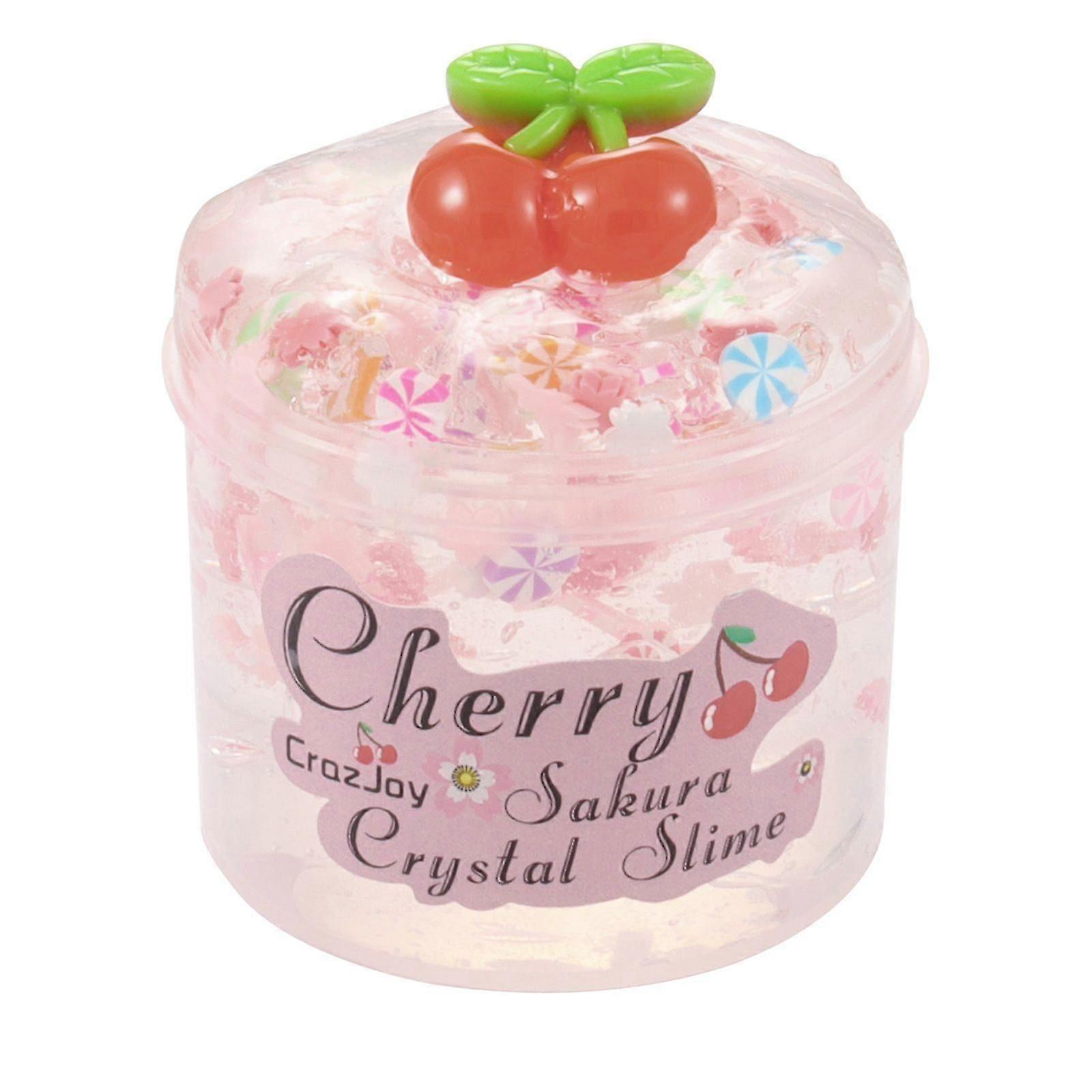 Crystal mud slime fruit mud coconut mud soft clay slices fruit slices color mud