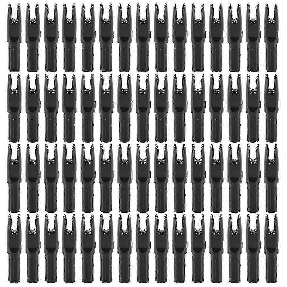 60 Pack DIY Hunting Archery Arrows with 6.2mm Nock ID for Shootings - Arrow Nocks Insert Tail Compo