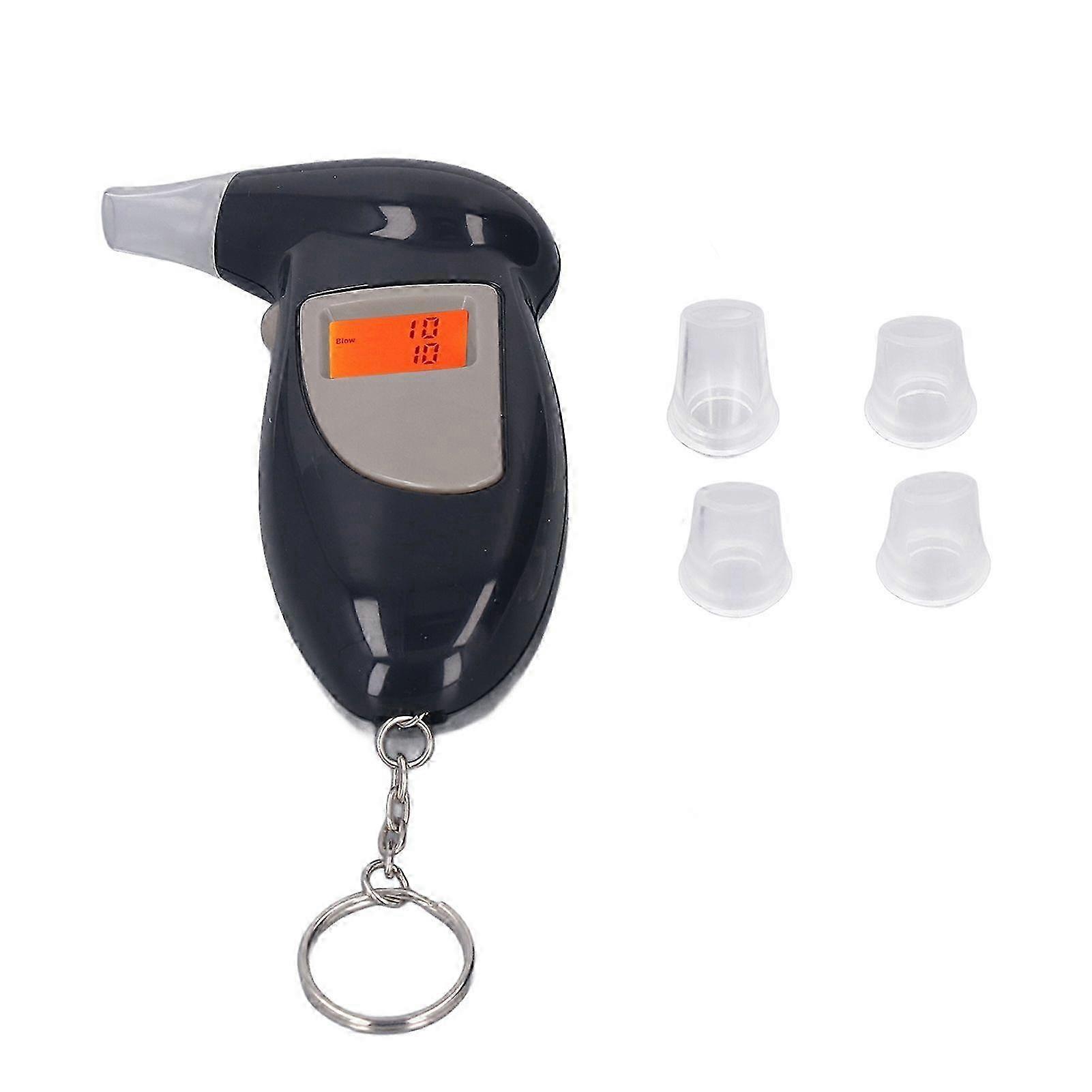 Alcohol Tester Professional LED Digital Keychain Breath Alcohol Detector Audible Alert AnalyzerHwy