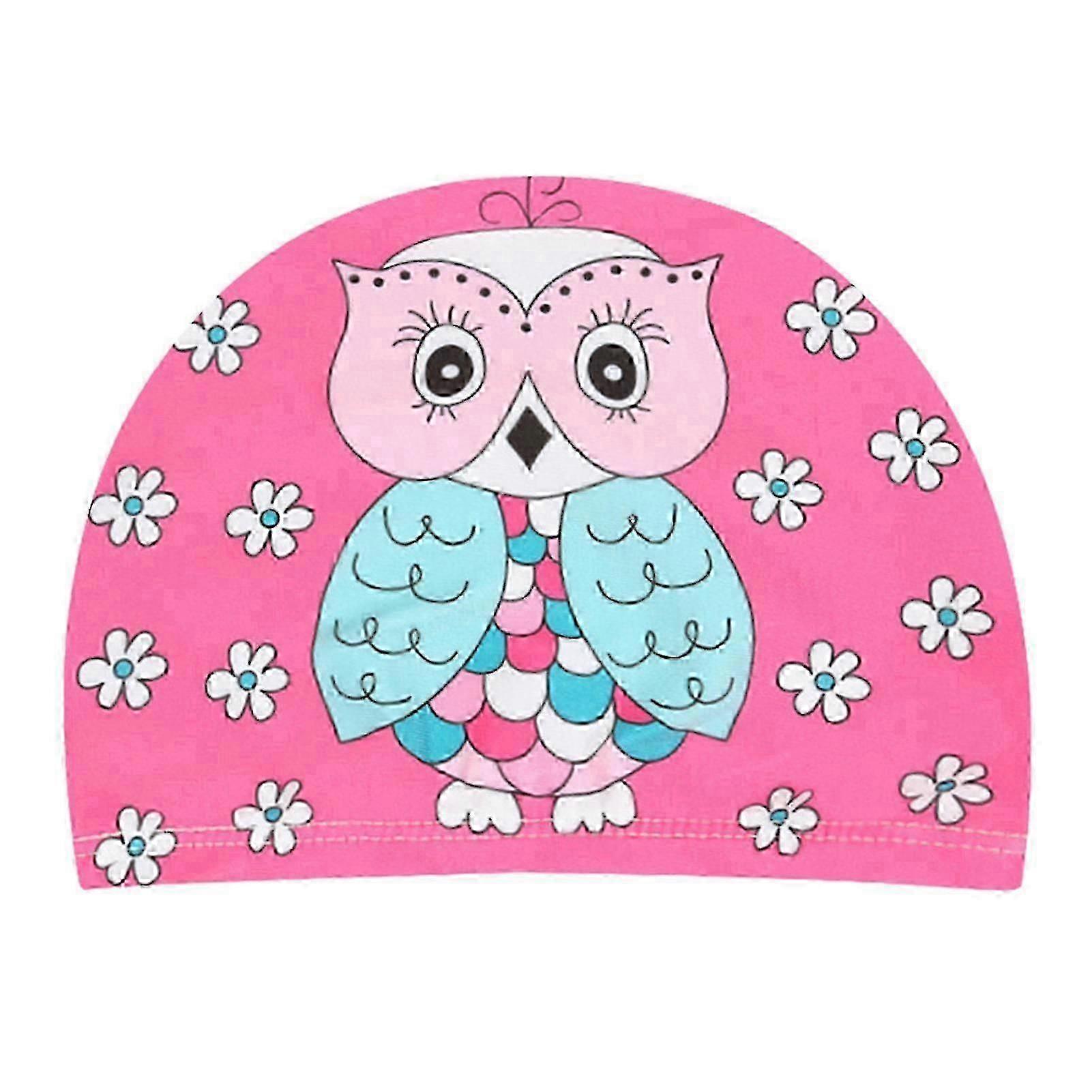 Printing Swimming Hat Designed For Boys And Girls With 2 To 5 Years Suitable For Beach And