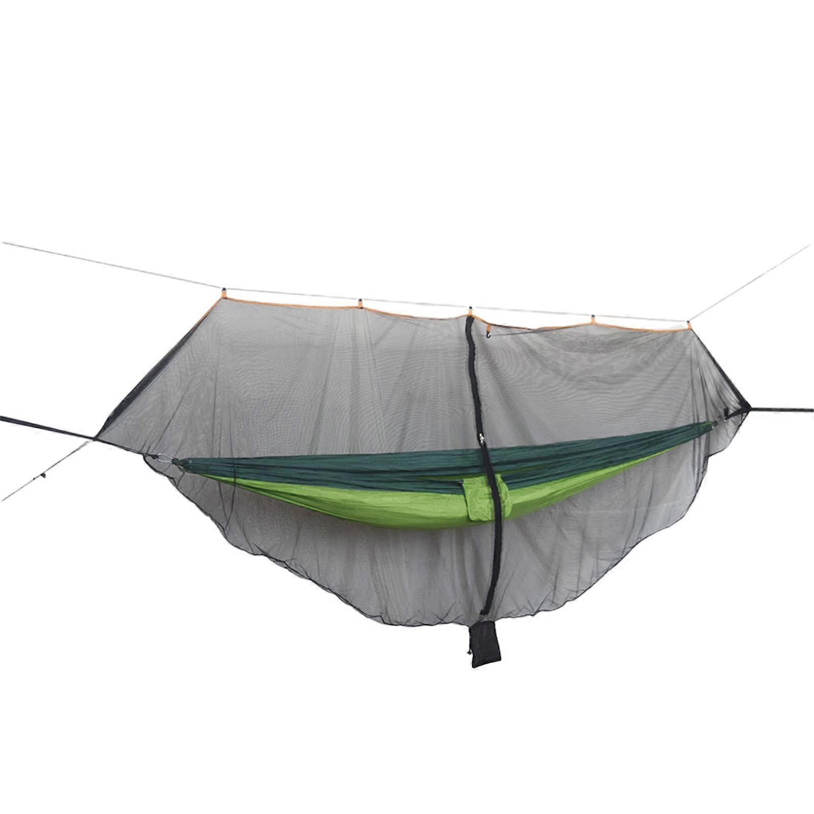 Adjustable Detachable Insect Protective Net Cover For Hammocks Durable Mesh Fabric Enhancing Ventilation Quick Assembly  Orange yellow black 