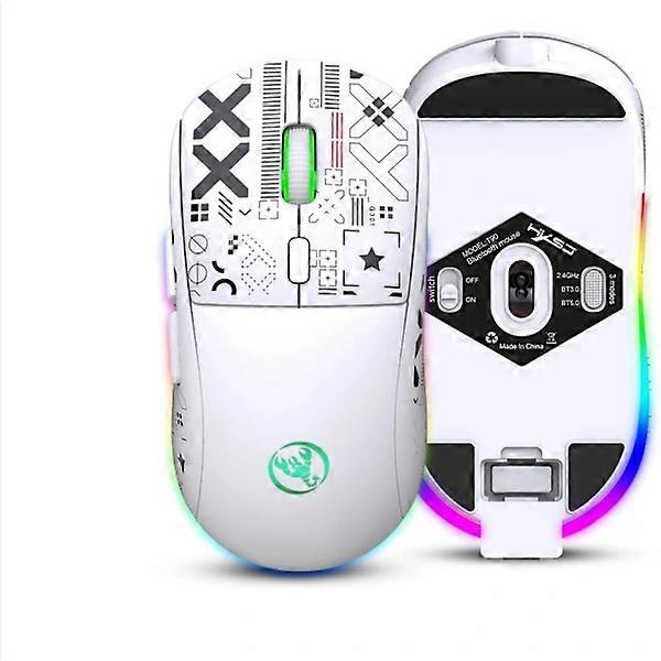 Wireless Mouse, 2.4G Silent Mouse with USB Receiver - Portable Computer Mouse for PC, Tablet, Laptop and Windows System (White) [DB] yc