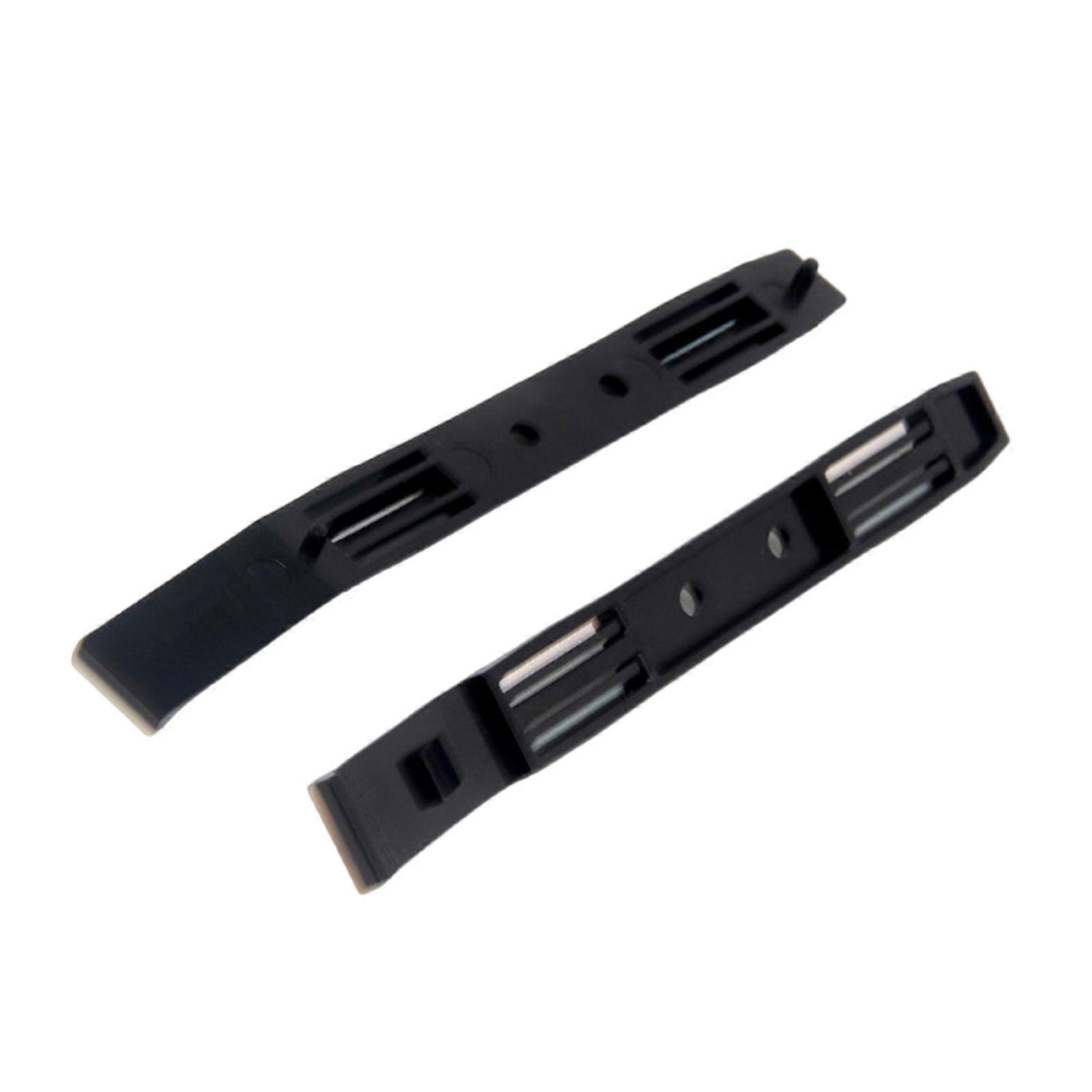 1Pair Chassis Hard Drive Mounting Plastic Rails for 3.5 to 5.25 HDD Bracket, Black Multicolor