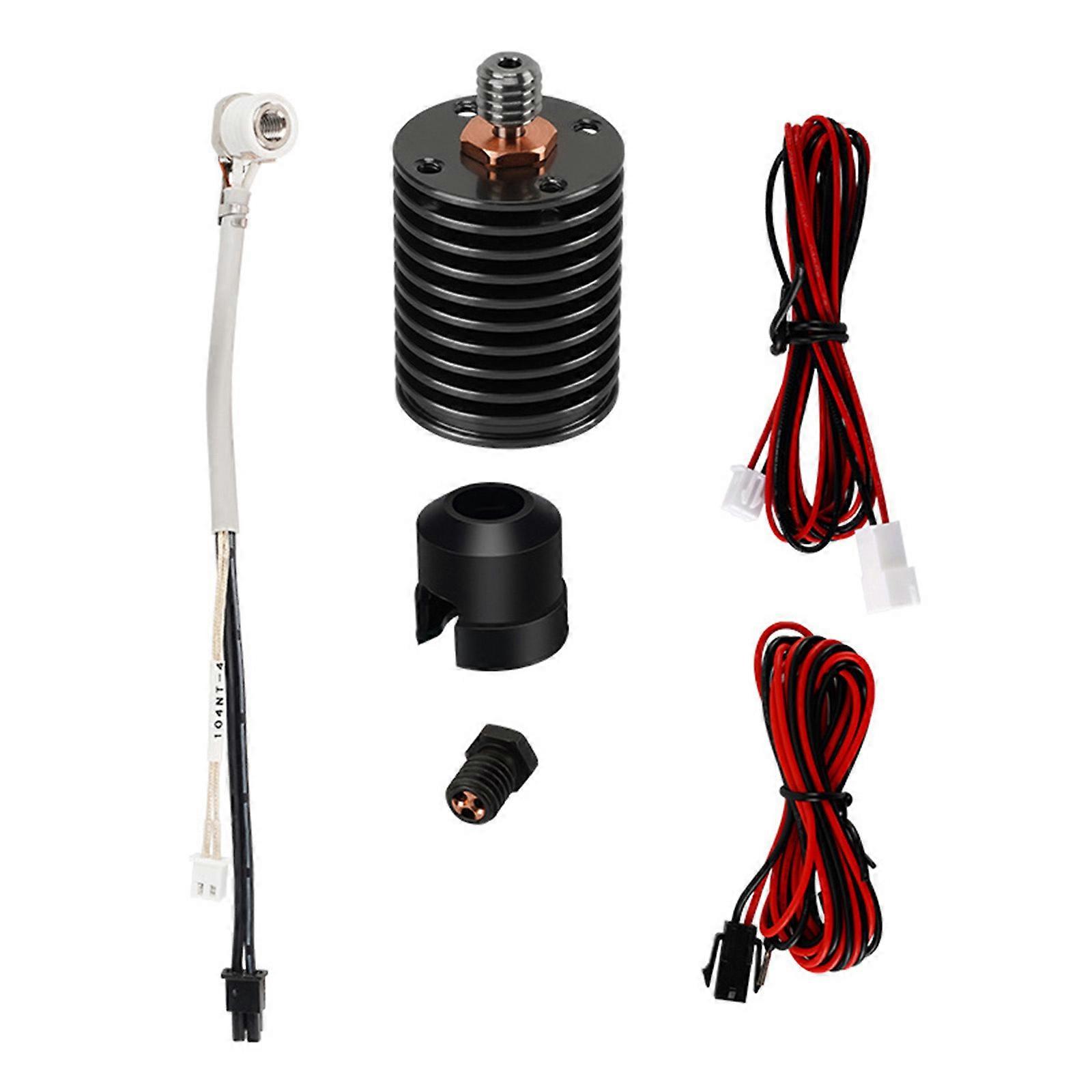 Hotend Ceramic Heating Kit for Voron V6 Hotend with Throat Fast Heating and High Heat Resistant 3D Printer Accessary Multicolor