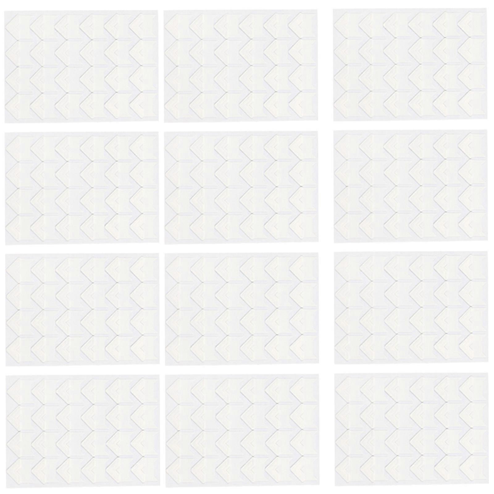 Easy Peels Photo Album Corner, 12 Pack, Decorative Paper Sticker for DIY Projects, Multiple Colored  White
